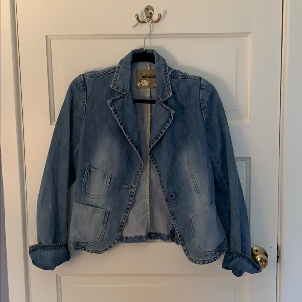 Vintage denim blazer